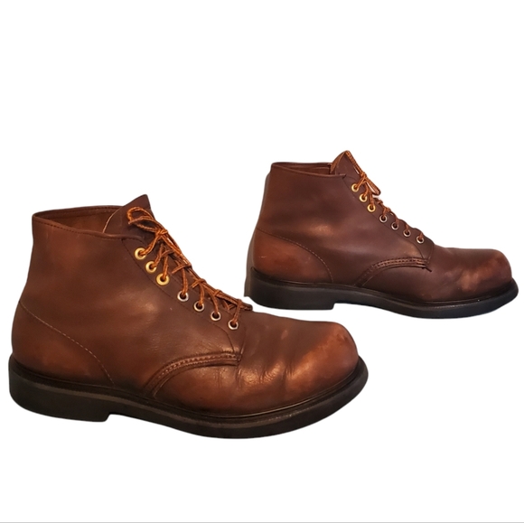 Vintage Red Wing Lace-Up Ankle Boots Men's Size 11B, Made In USA - Picture 5 of 11